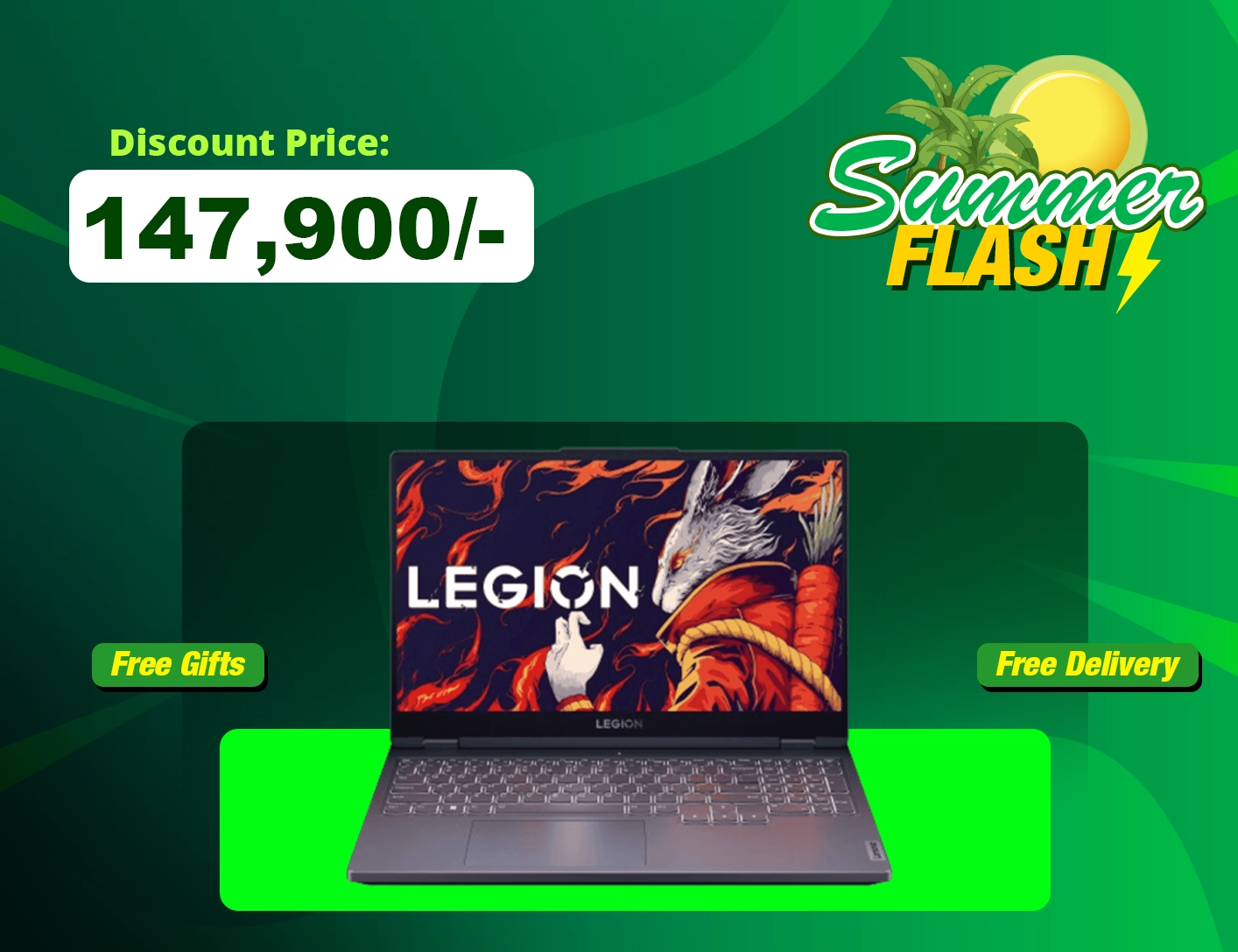 Lenovo Legion 5 Ryzen 7 8745H Gaming Laptop