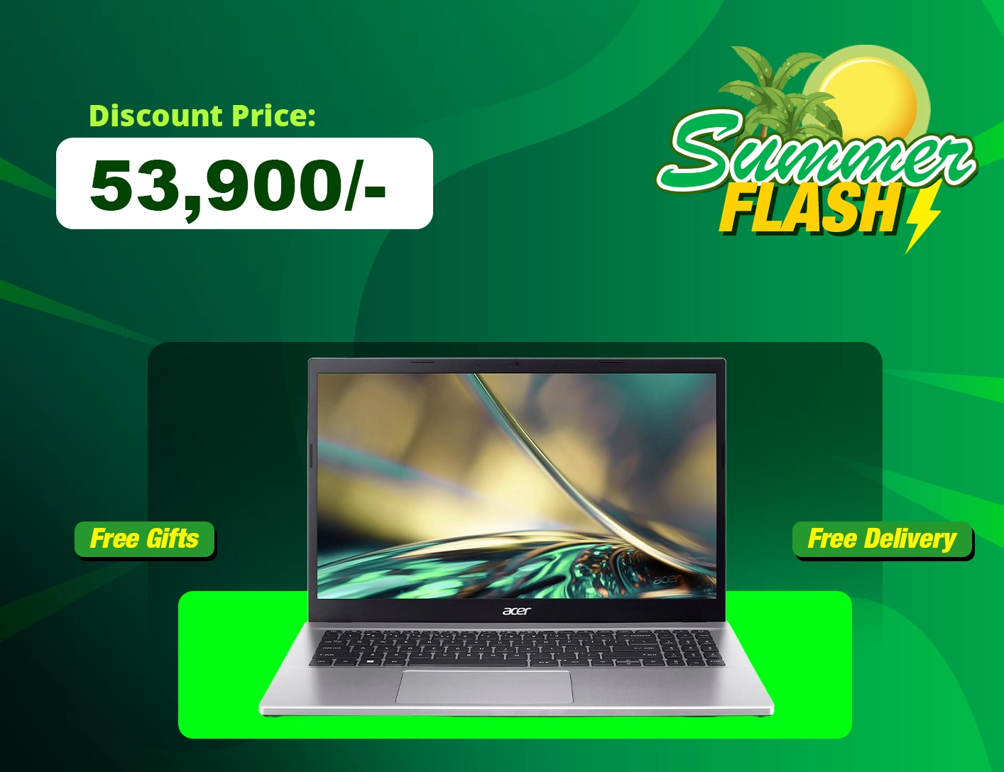 Acer Aspire 3 A325 Ryzen 5 7430U Ultrabook Laptop